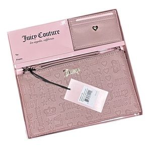 Juicy Couture pink Wallet and Wristlet gift set